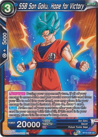 SSB Son Goku, Hope for Victory (BT10-036) [Rise of the Unison Warrior 2nd Edition] | Black Swamp Games