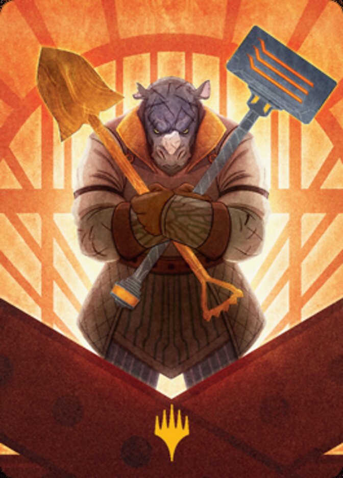 Mr. Orfeo, the Boulder Art Card (Gold-Stamped Signature) [Streets of New Capenna Art Series] | Black Swamp Games