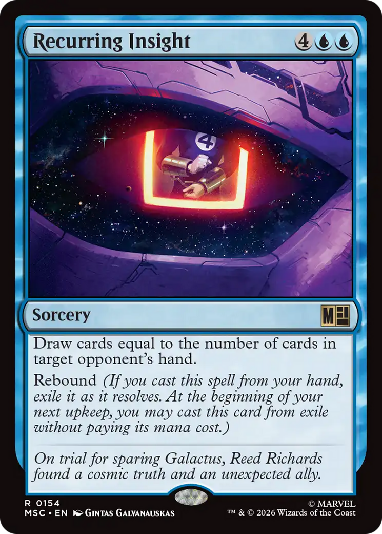 Recurring Insight (Surge Foil) [Marvel Super Heroes Commander] | Black Swamp Games