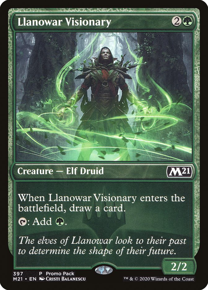Llanowar Visionary (Promo Pack) [Core Set 2021 Promos] | Black Swamp Games