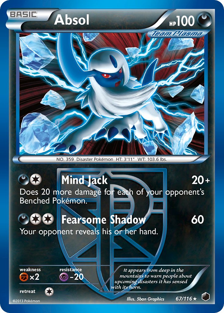 Absol (67/116) (Moltres Legendary Battle Deck) (Theme Deck Exclusive) [Black & White: Plasma Freeze] | Black Swamp Games