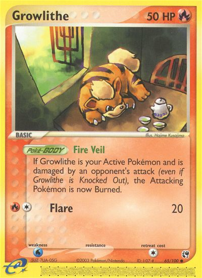 Growlithe (65/100) [EX: Sandstorm] | Black Swamp Games