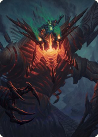 Mishra, Lost to Phyrexia Art Card [The Brothers' War Art Series] | Black Swamp Games