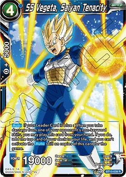 SS Vegeta, Saiyan Tenacity (Rare) (BT13-039) [Supreme Rivalry] | Black Swamp Games