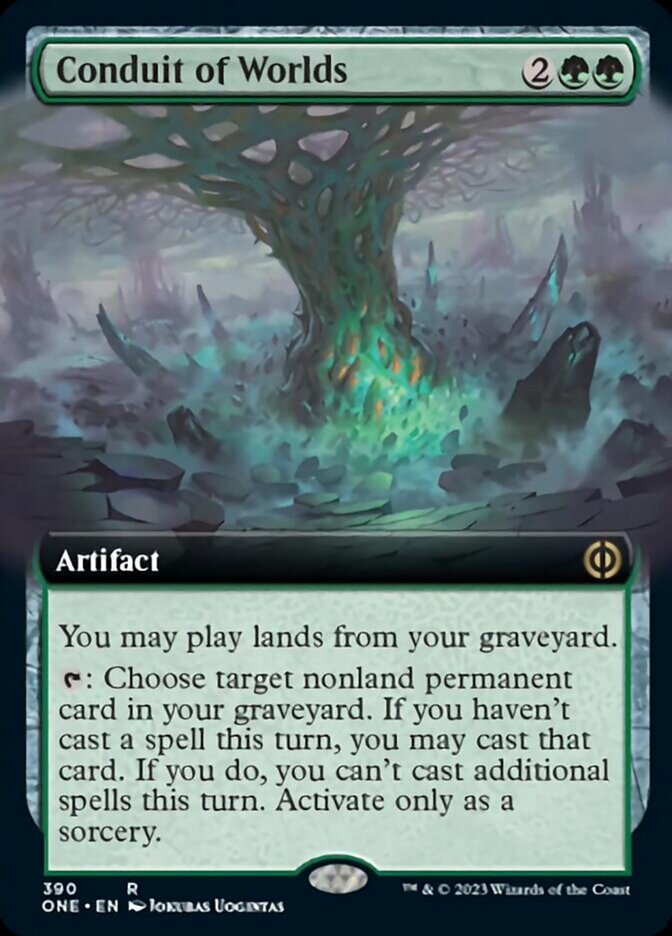 Conduit of Worlds (Extended Art) [Phyrexia: All Will Be One] | Black Swamp Games