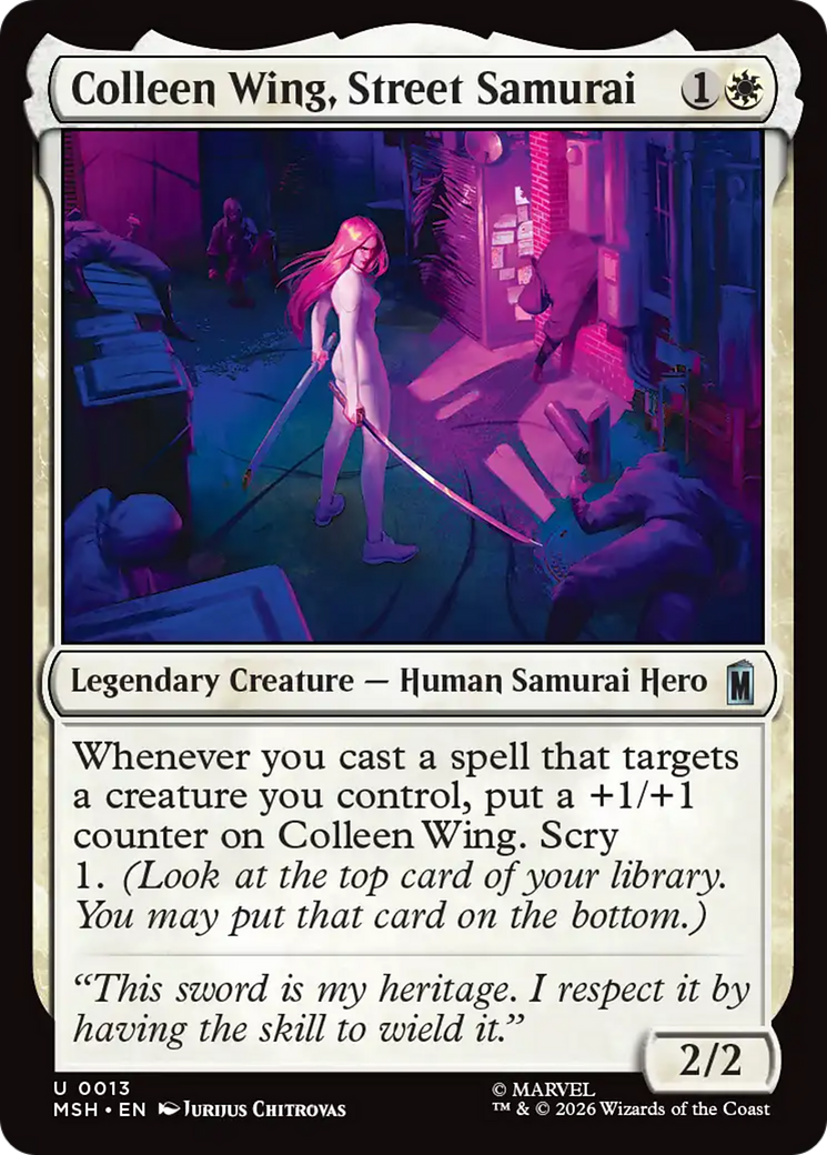 Colleen Wing, Street Samurai [Marvel Super Heroes] | Black Swamp Games