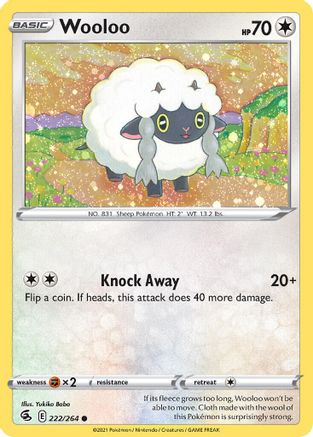 Wooloo (222/264) (Cosmos Holo) [Sword & Shield: Fusion Strike] | Black Swamp Games