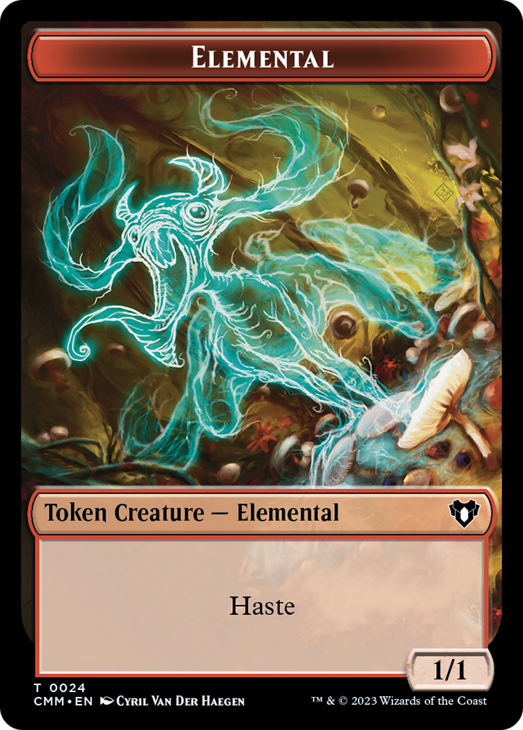 Elemental Token (24) [Commander Masters Tokens] | Black Swamp Games