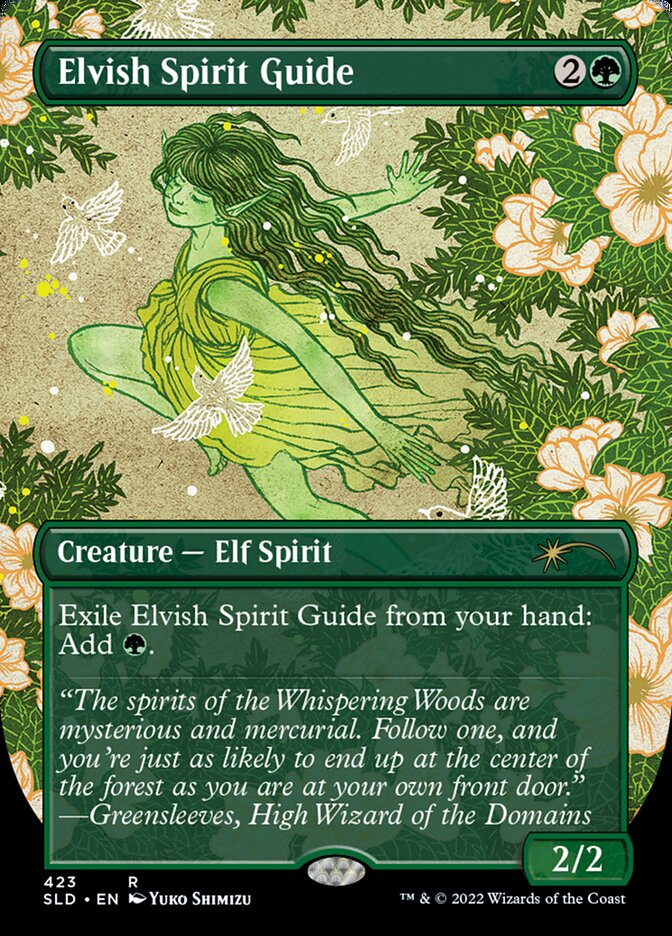 Elvish Spirit Guide (Borderless) [Secret Lair Drop Series] | Black Swamp Games