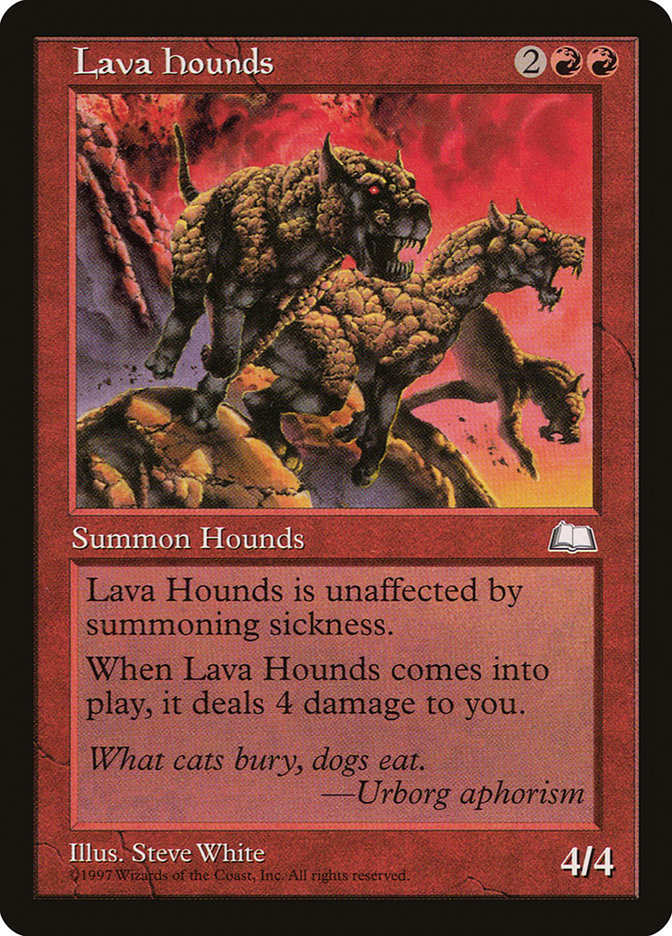 Lava Hounds [Weatherlight] | Black Swamp Games