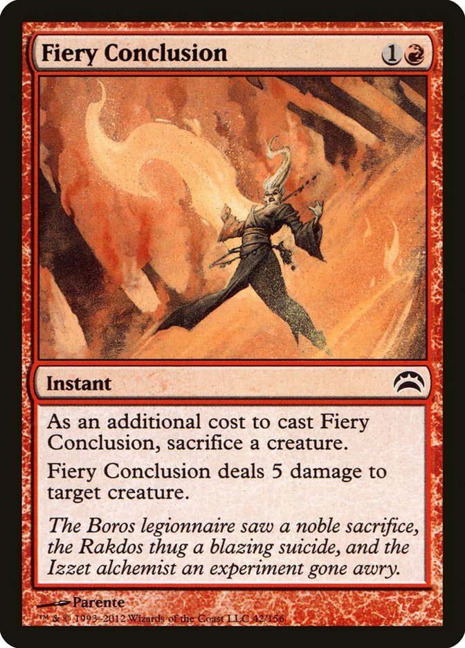 Fiery Conclusion [Planechase 2012] | Black Swamp Games