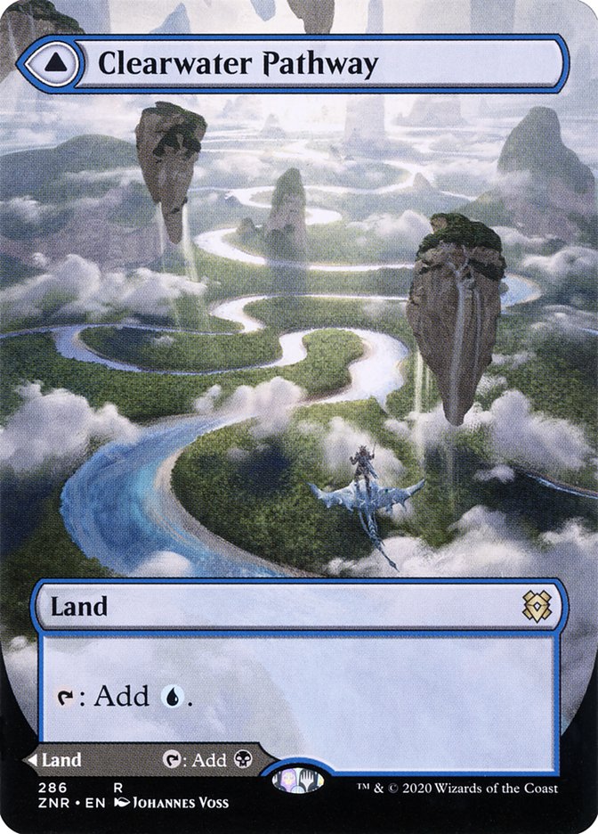 Clearwater Pathway // Murkwater Pathway (Borderless Alternate Art) [Zendikar Rising] | Black Swamp Games