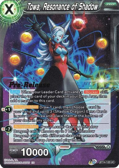 Towa, Resonance of Shadow (BT14-123) [Cross Spirits Prerelease Promos] | Black Swamp Games