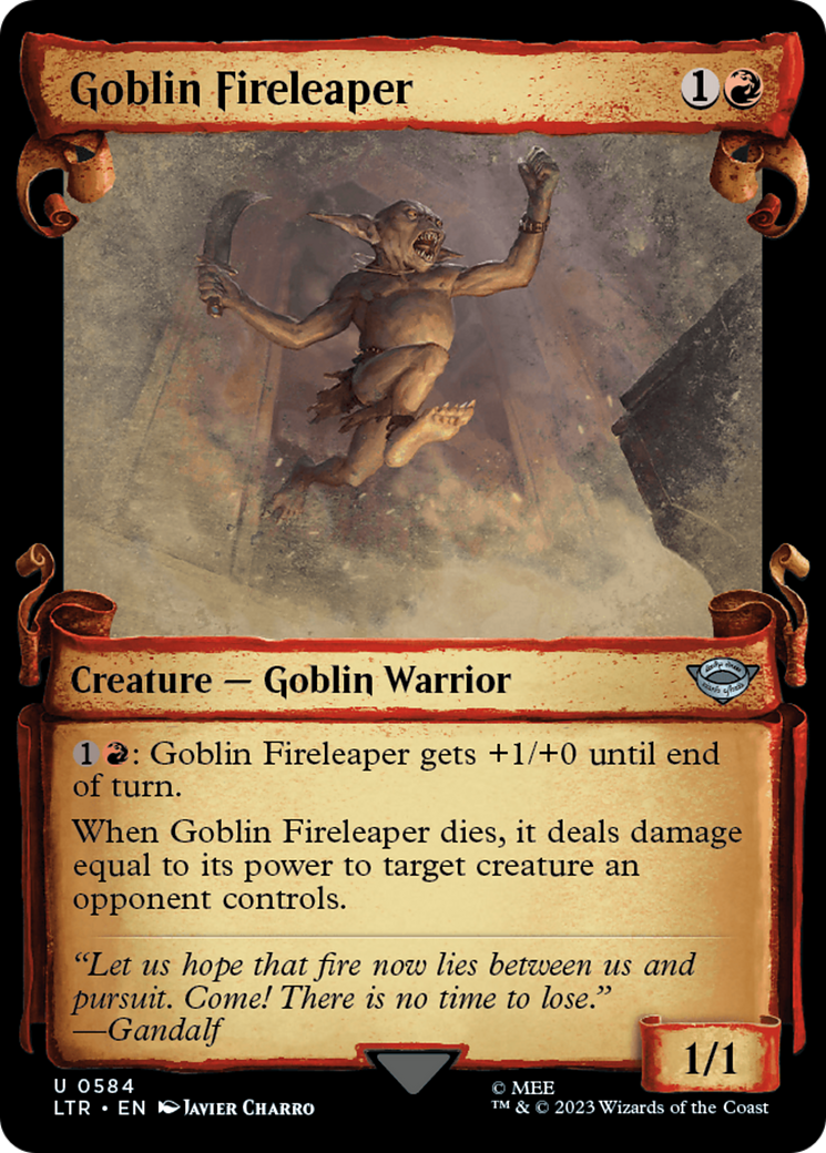 Goblin Fireleaper [The Lord of the Rings: Tales of Middle-Earth Showcase Scrolls] | Black Swamp Games