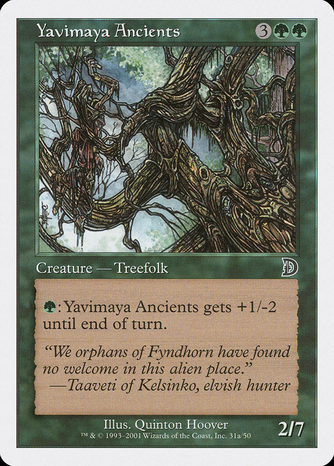 Yavimaya Ancients (Druid Art) [Deckmasters] | Black Swamp Games