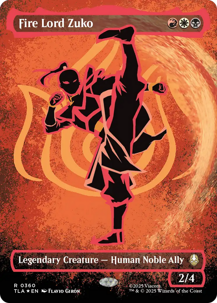 Fire Lord Zuko (Borderless Battle Pose) [Avatar: The Last Airbender] | Black Swamp Games