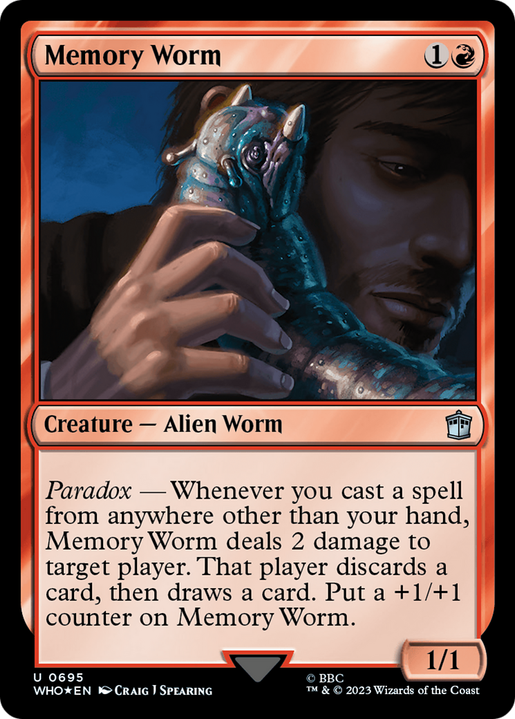Memory Worm (Surge Foil) [Doctor Who] | Black Swamp Games