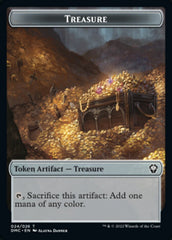 Elephant // Treasure Double-Sided Token [Dominaria United Commander Tokens] | Black Swamp Games