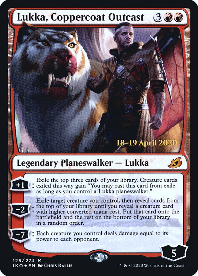 Lukka, Coppercoat Outcast [Ikoria: Lair of Behemoths Prerelease Promos] | Black Swamp Games