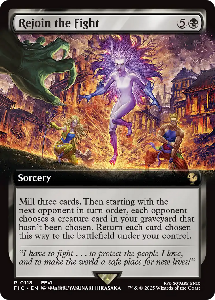 Rejoin the Fight (Extended Art) [FINAL FANTASY Commander] | Black Swamp Games