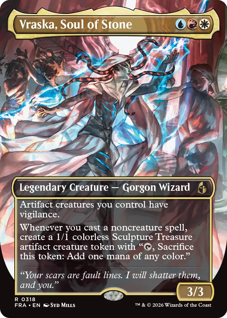 Vraska, Soul of Stone (Borderless) [Reality Fracture] | Black Swamp Games