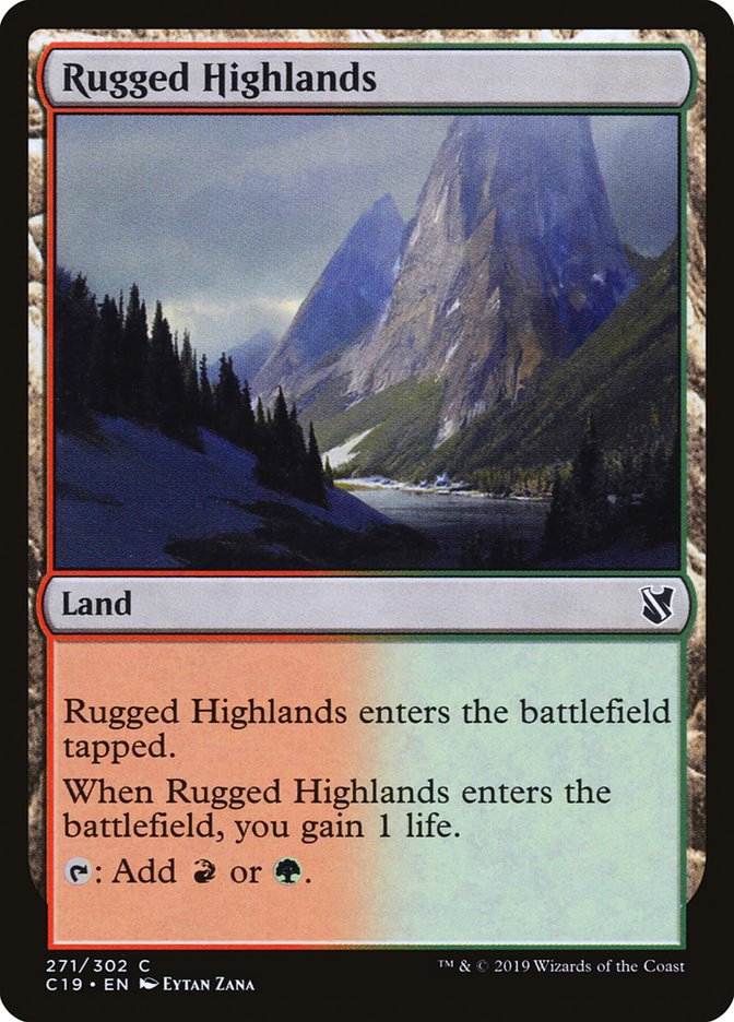 Rugged Highlands [Commander 2019] | Black Swamp Games