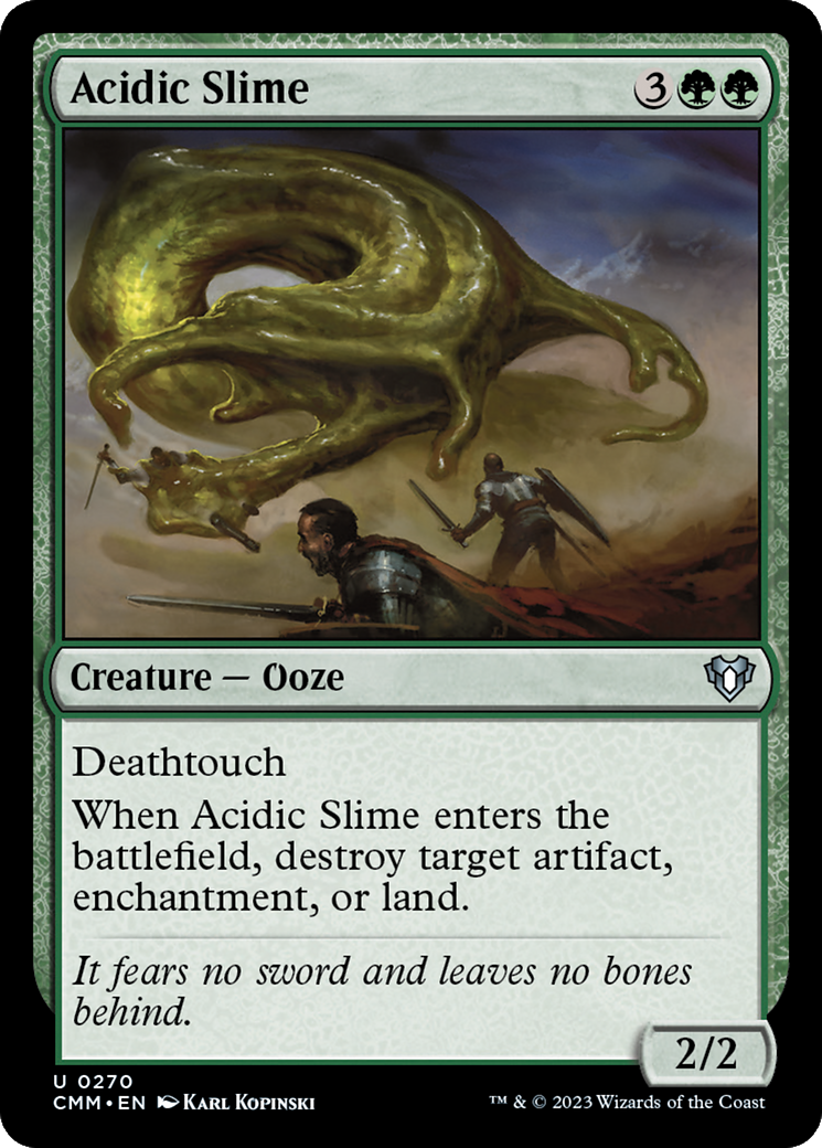 Acidic Slime [Commander Masters] | Black Swamp Games