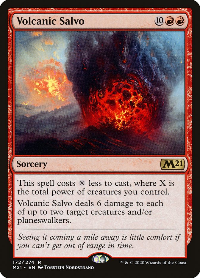 Volcanic Salvo [Core Set 2021] | Black Swamp Games