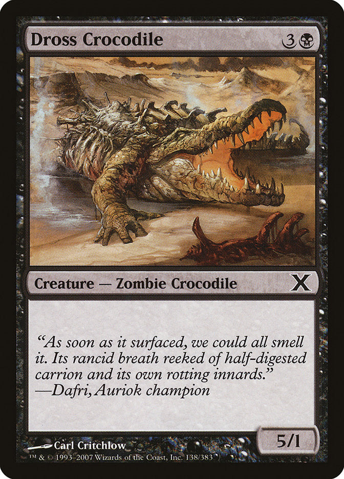 Dross Crocodile [Tenth Edition] | Black Swamp Games