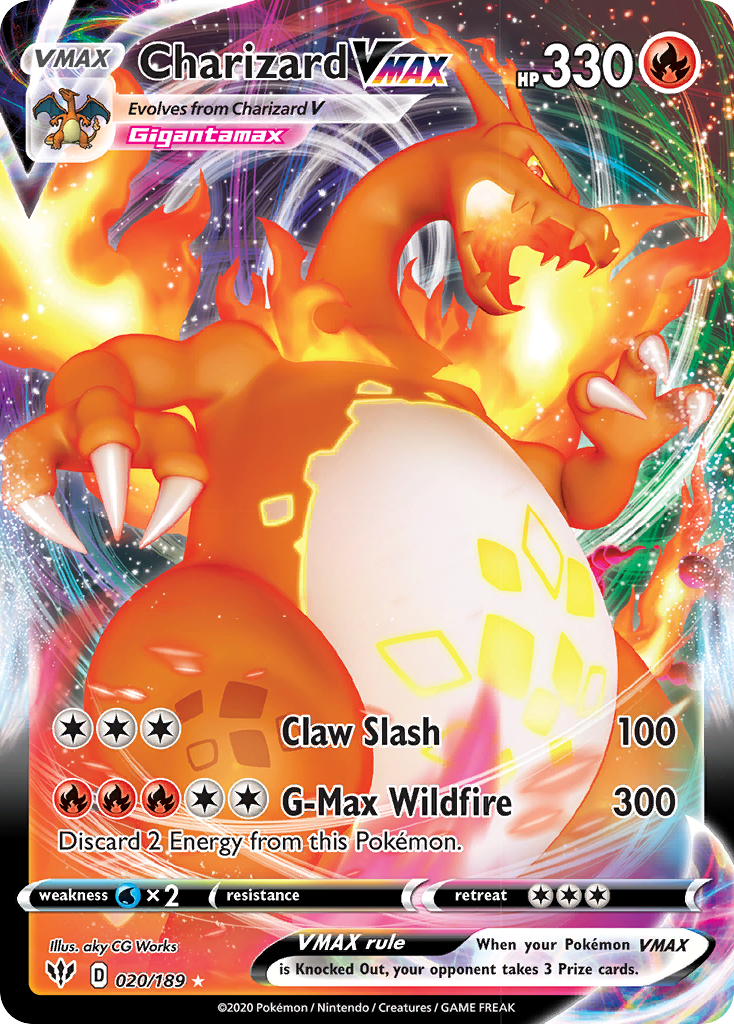 Charizard VMAX (020/189) [Sword & Shield: Darkness Ablaze] | Black Swamp Games