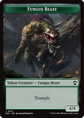 Goat // Fungus Beast Double-Sided Token [Secrets of Strixhaven Commander Tokens] | Black Swamp Games