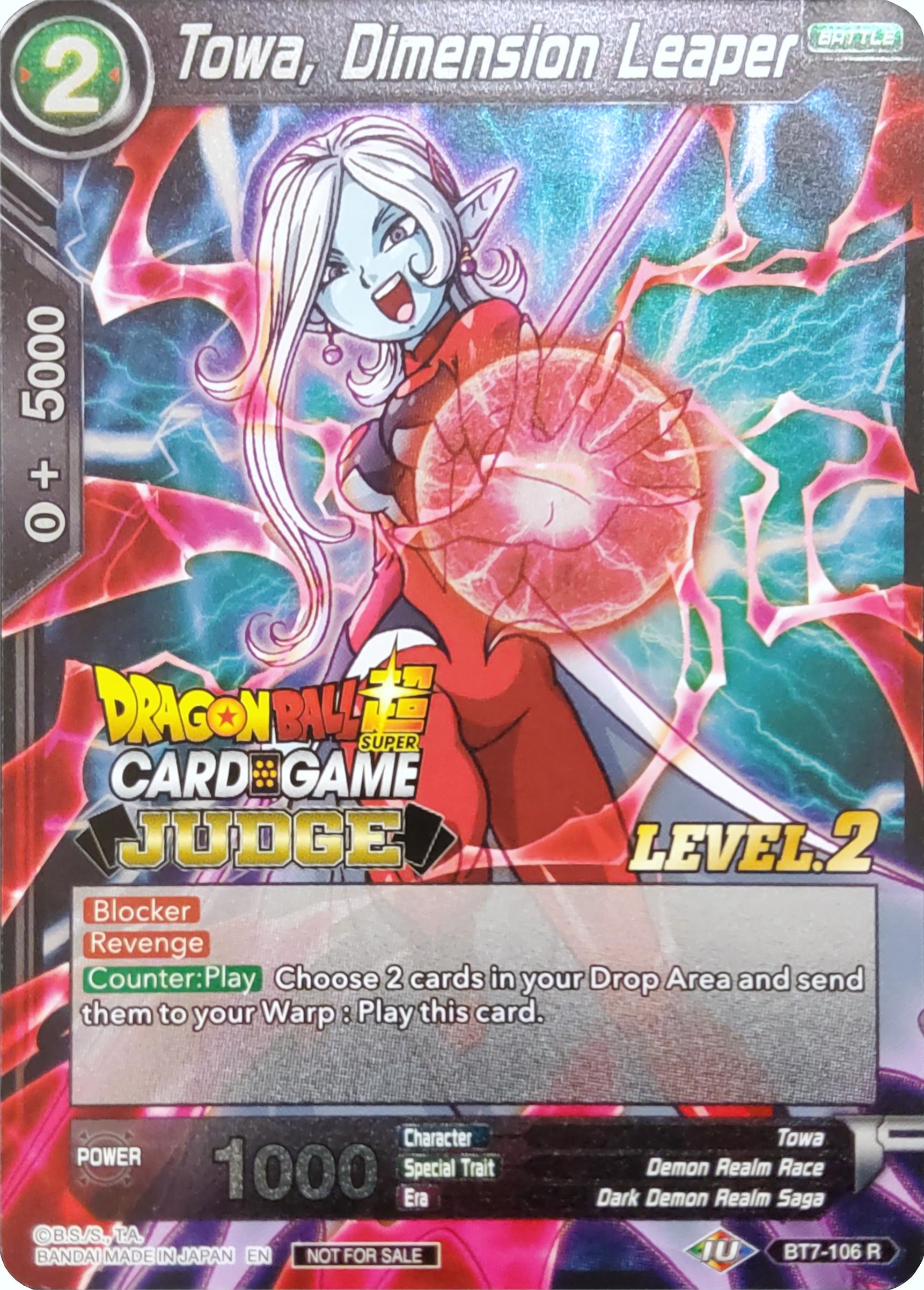 Towa, Dimension Leaper (Level 2) (BT7-106) [Judge Promotion Cards] | Black Swamp Games