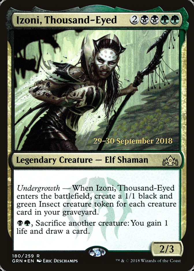 Izoni, Thousand-Eyed [Guilds of Ravnica Prerelease Promos] | Black Swamp Games