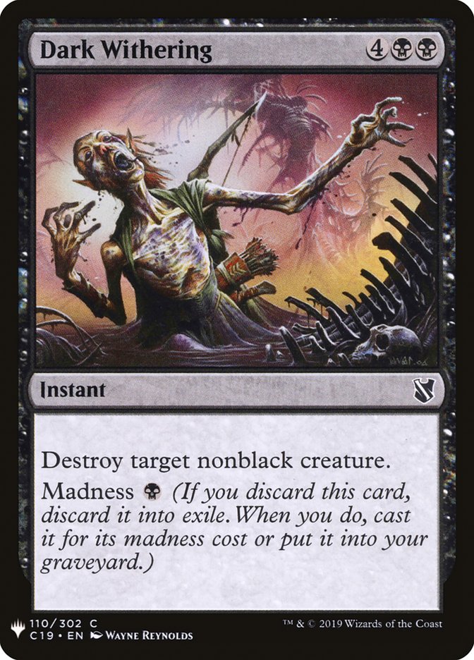 Dark Withering [Mystery Booster] | Black Swamp Games