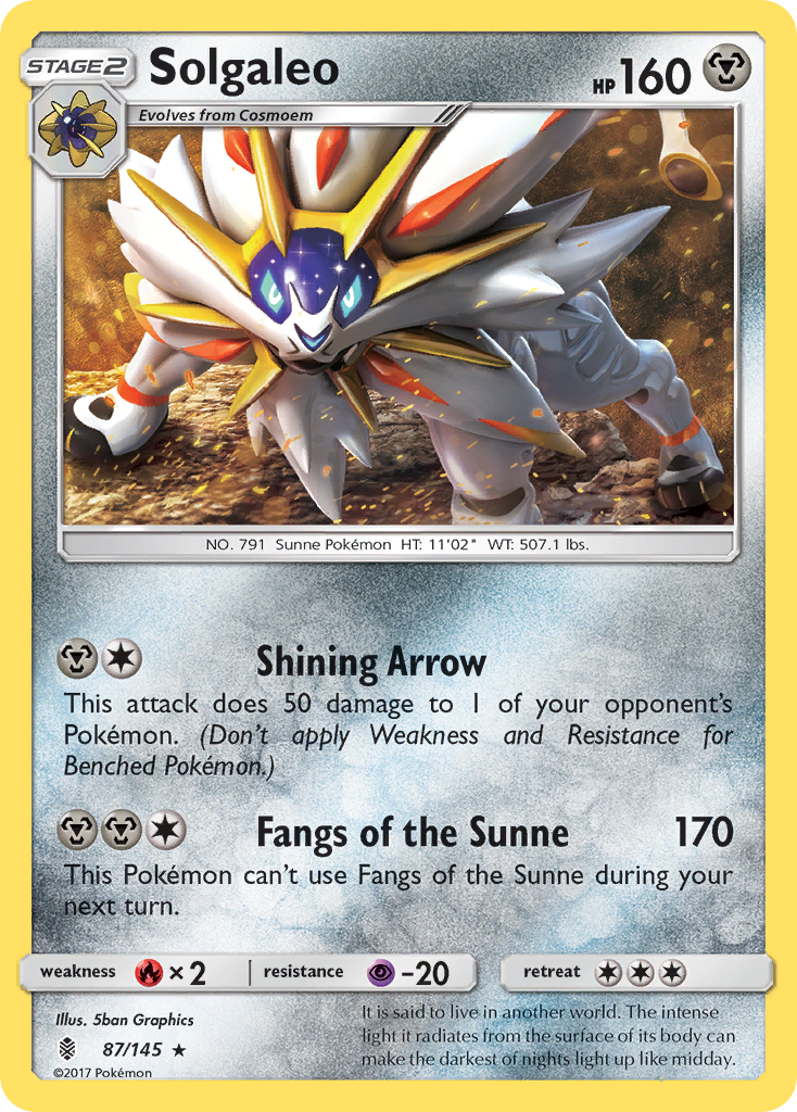 Solgaleo (87/145) [Sun & Moon: Guardians Rising] | Black Swamp Games