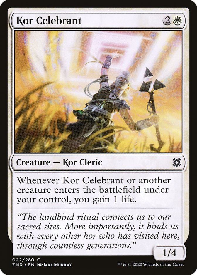 Kor Celebrant [Zendikar Rising] | Black Swamp Games
