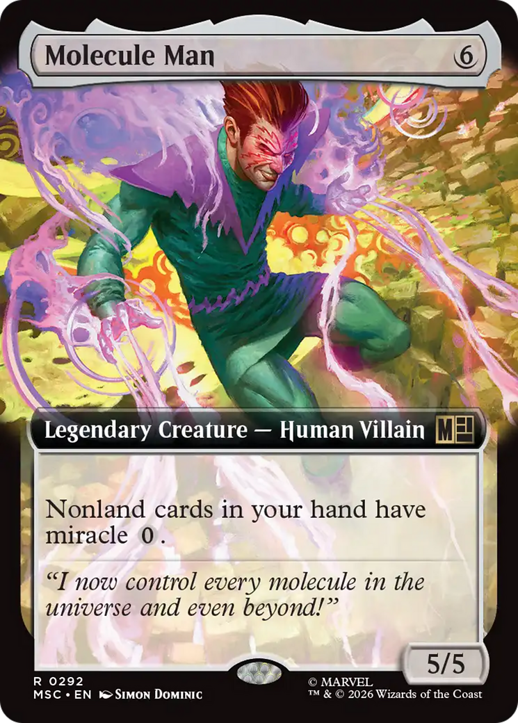 Molecule Man (Extended Art) [Marvel Super Heroes Commander] | Black Swamp Games