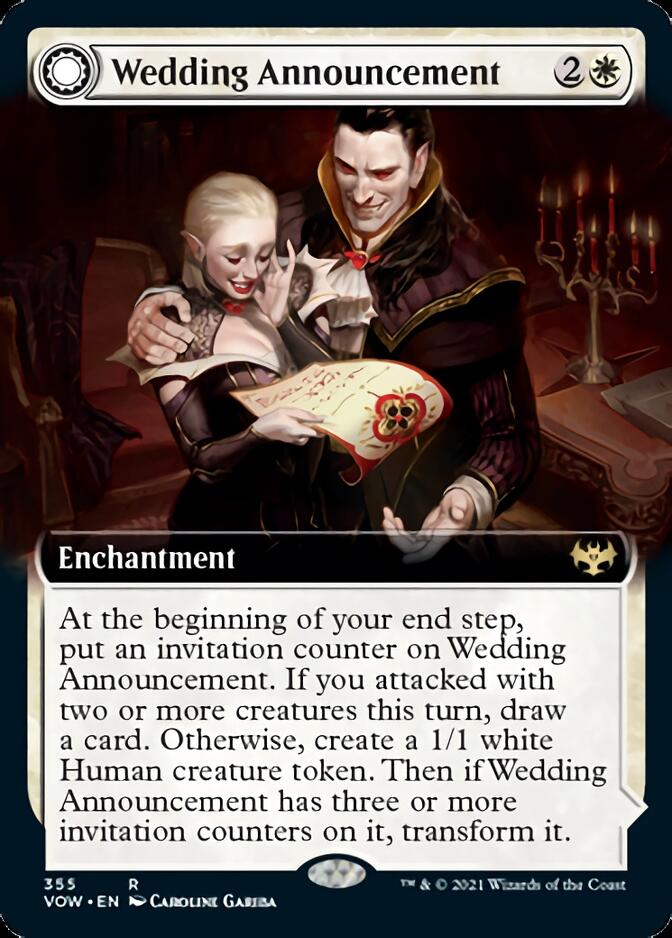 Wedding Announcement // Wedding Festivity (Extended Art) [Innistrad: Crimson Vow] | Black Swamp Games
