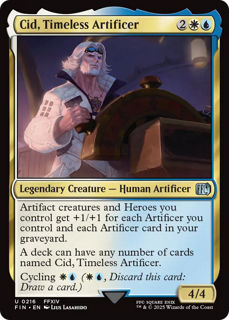 Cid, Timeless Artificer (0216) [FINAL FANTASY] | Black Swamp Games