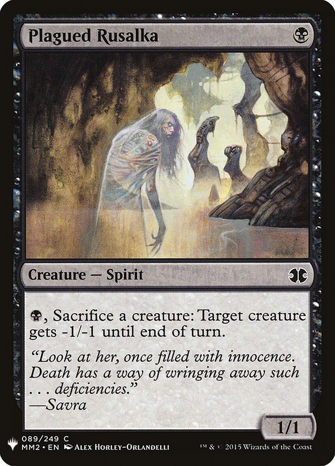Plagued Rusalka [Mystery Booster] | Black Swamp Games