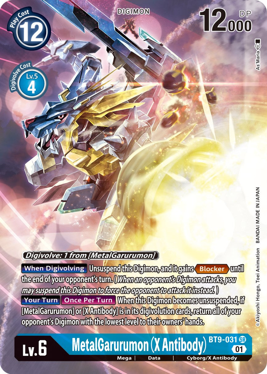 MetalGarurumon (X Antibody) [BT9-031] (Alternate Art) [X Record] | Black Swamp Games