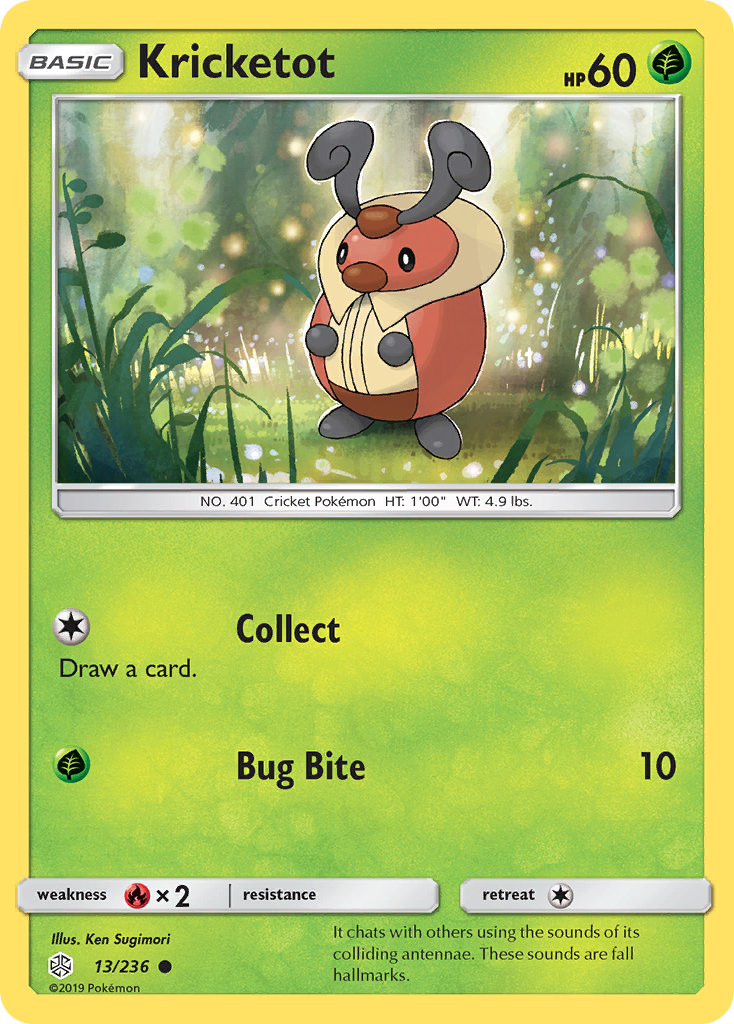 Kricketot (13/236) [Sun & Moon: Cosmic Eclipse] | Black Swamp Games