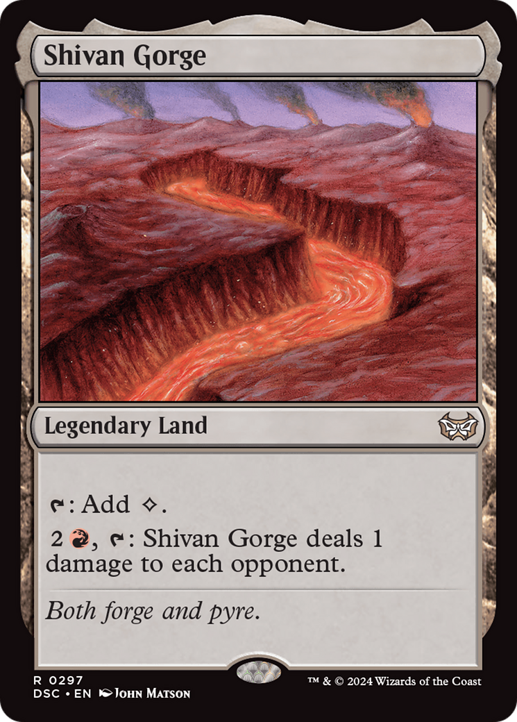 Shivan Gorge [Duskmourn: House of Horror Commander] | Black Swamp Games