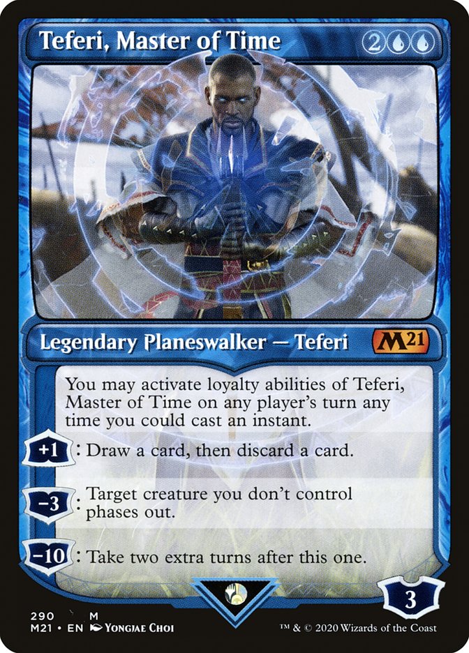 Teferi, Master of Time (Showcase) (290) [Core Set 2021] | Black Swamp Games
