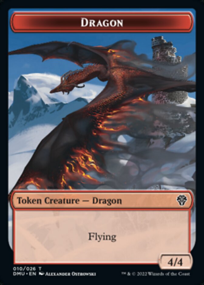 Phyrexian // Dragon Double-Sided Token [Dominaria United Tokens] | Black Swamp Games