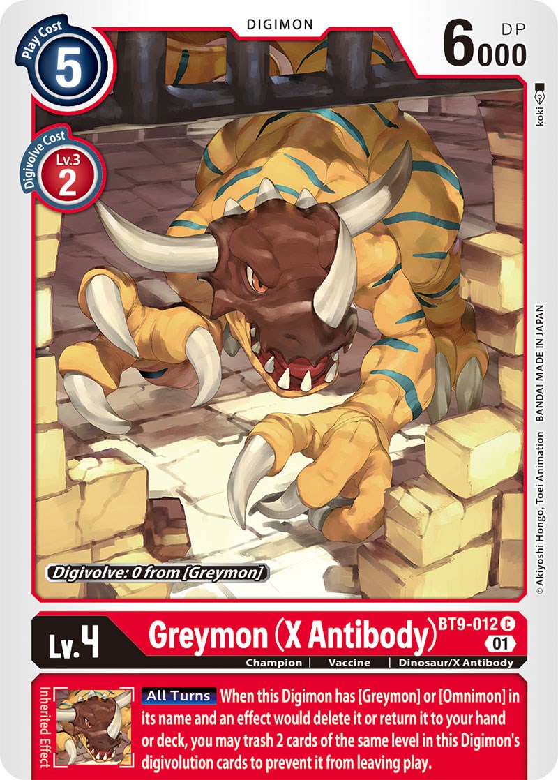 Greymon (X Antibody) [BT9-012] [X Record] | Black Swamp Games