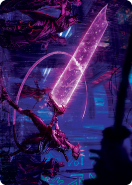 Enormous Energy Blade Art Card [Kamigawa: Neon Dynasty Art Series] | Black Swamp Games