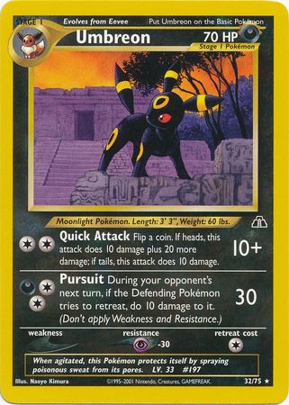 Umbreon (32/75) [Neo Discovery Unlimited] | Black Swamp Games