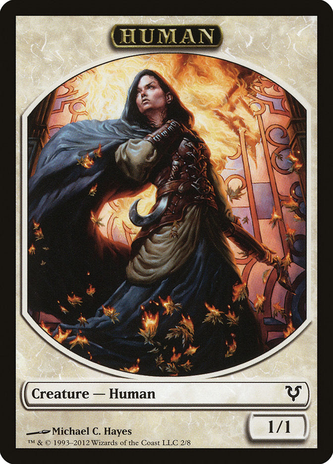 Human Token (2/8) [Avacyn Restored Tokens] | Black Swamp Games