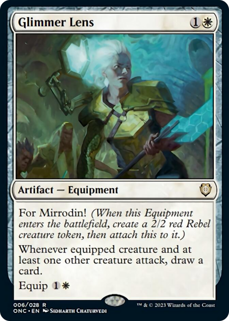 Glimmer Lens [Phyrexia: All Will Be One Commander] | Black Swamp Games